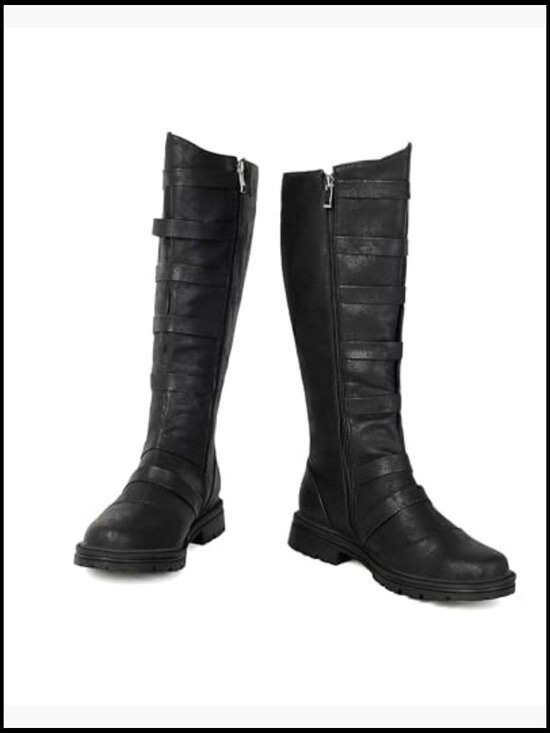 Medieval Knight Pirate Costume Boots Corsair Renaissance Cosplay Tube High Boot main image 5
